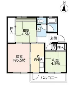 UR藤山台【3570504号室】の間取り