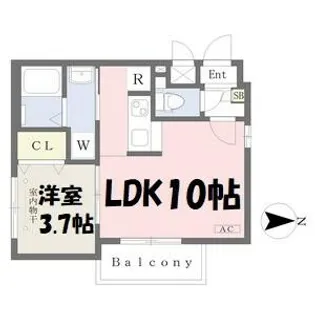 アルティス志賀本通【3階】の間取り