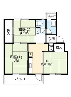 UR香里【E120403号室】の間取り