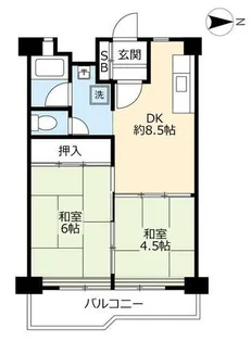 UR牛巻【0010316号室】の間取り