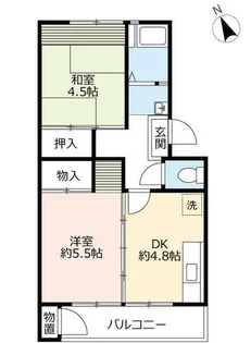 UR新多聞【1740101号室】の間取り