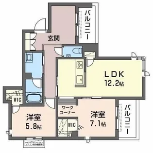 ShaMaison HARMONIE 甲子園【301号室】の間取り