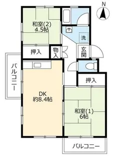 UR多聞台【C040101号室】の間取り