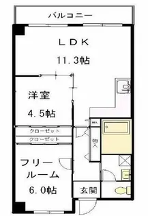 阪神ハイグレードマンション7番館【9階】の間取り