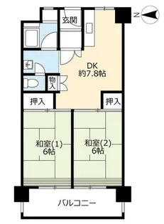 UR中百舌鳥公園【0030723号室】の間取り