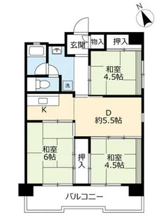 UR花表【0010310号室】の間取り