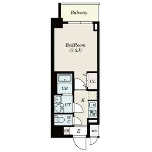 S-RESIDENCE志賀本通North【201号室】の間取り