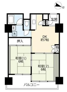 UR新長田駅前【0000819号室】の間取り