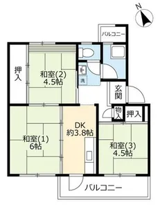 UR多聞台【C090202号室】の間取り