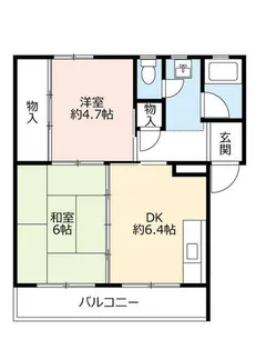 UR多聞台【C270204号室】の間取り