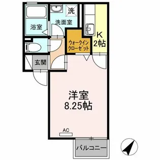 エクセル神領【1階】の間取り
