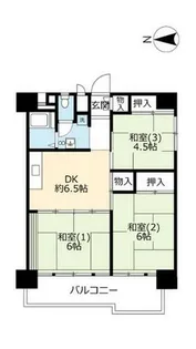 UR南港ひかりの【0151210号室】の間取り