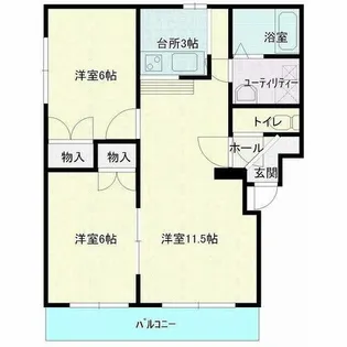 コンフォートYAMA【301号室】の間取り