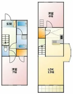 セザンヌ牟呂【1階】の間取り