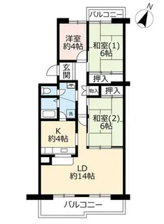 UR泉北城山台二丁【0270206号室】の間取り