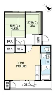 UR泉北茶山台二丁【0220308号室】の間取り