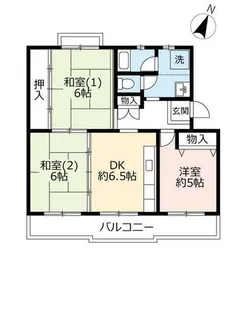 URグリーンタウン槇島【2030302号室】の間取り