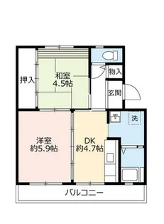 UR桜丘【0030202号室】の間取り