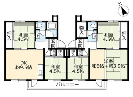 UR藤山台【3140507号室】の間取り