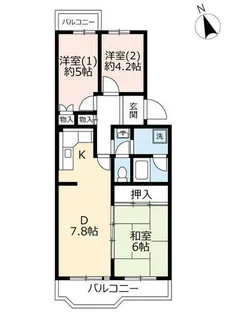 UR徳重【0010302号室】の間取り