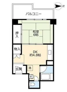 UR壬生坊城第二【0030722号室】の間取り