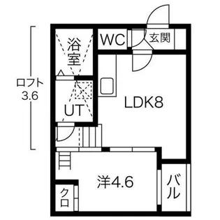 LeCiel大秋町【201号室】の間取り