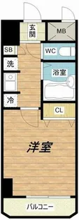 HOPE CITY天神橋【11階】の間取り