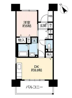 UR浜甲子園なぎさ街【0310503号室】の間取り
