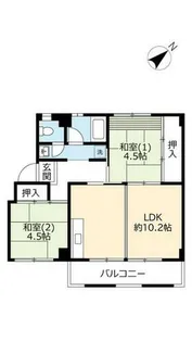 UR東豊中第二【1340405号室】の間取り
