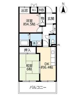 URアーバンラフレ志賀【0110805号室】の間取り