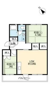 UR泉北桃山台一丁【0210310号室】の間取り