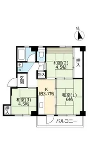 UR上高丸【0170305号室】の間取り