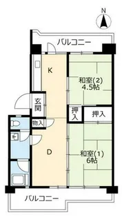 UR醍醐石田【0100506号室】の間取り