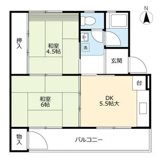 UR徳力【1040306号室】の間取り