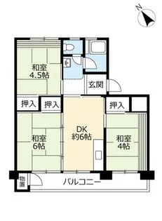 UR徳力【0560506号室】の間取り
