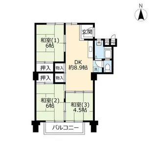 UR住吉【0070504号室】の間取り