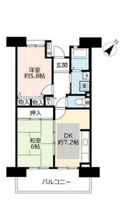 URパークタウン西武庫【0070504号室】の間取り