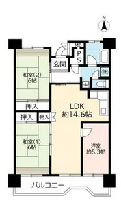 UR武庫川【0280411号室】の間取り