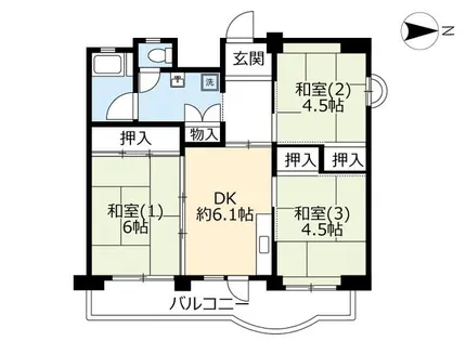 URリバーサイドながら【0010410号室】の間取り