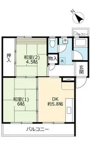UR多聞台【C070204号室】の間取り