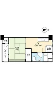 UR鷺洲【0000701号室】の間取り