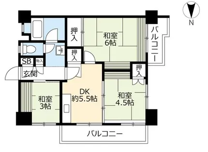 UR金田一丁目【0070508号室】の間取り