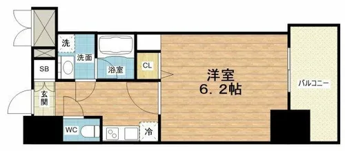 セイワパレス真田山公園南【11階】の間取り