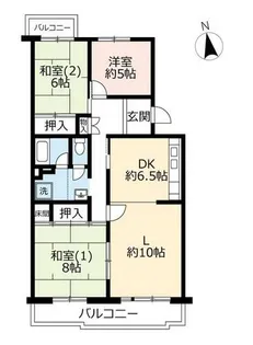 URグリーンタウン槇島【0070220号室】の間取り