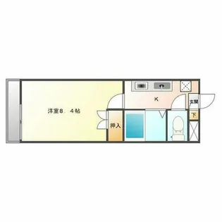 パークサイド高蔵寺【1階】の間取り
