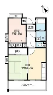 URアルビス五月ヶ丘【1210104号室】の間取り