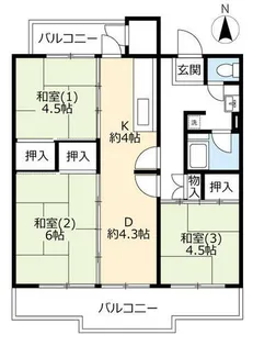 UR鷺洲第二【0060107号室】の間取り