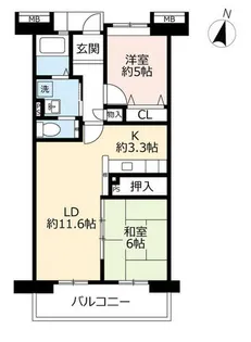 URアーバンラフレ小幡【0040604号室】の間取り