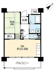 UR浜甲子園なぎさ街【0200103号室】の間取り