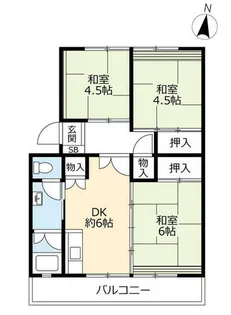 UR岩成台西【6070501号室】の間取り